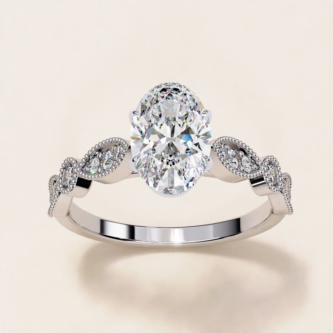 oval diamond ethical ring 