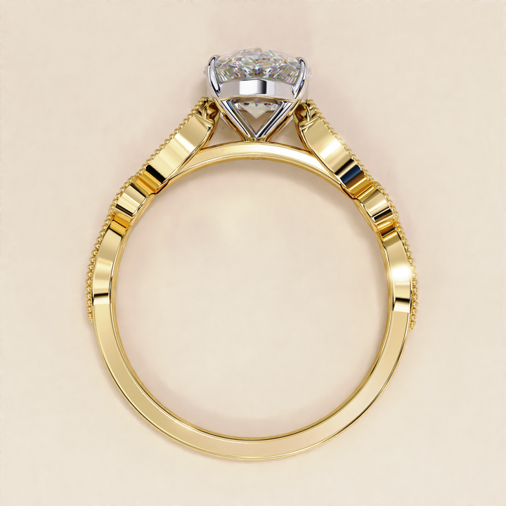 lab diamond oval solitaire