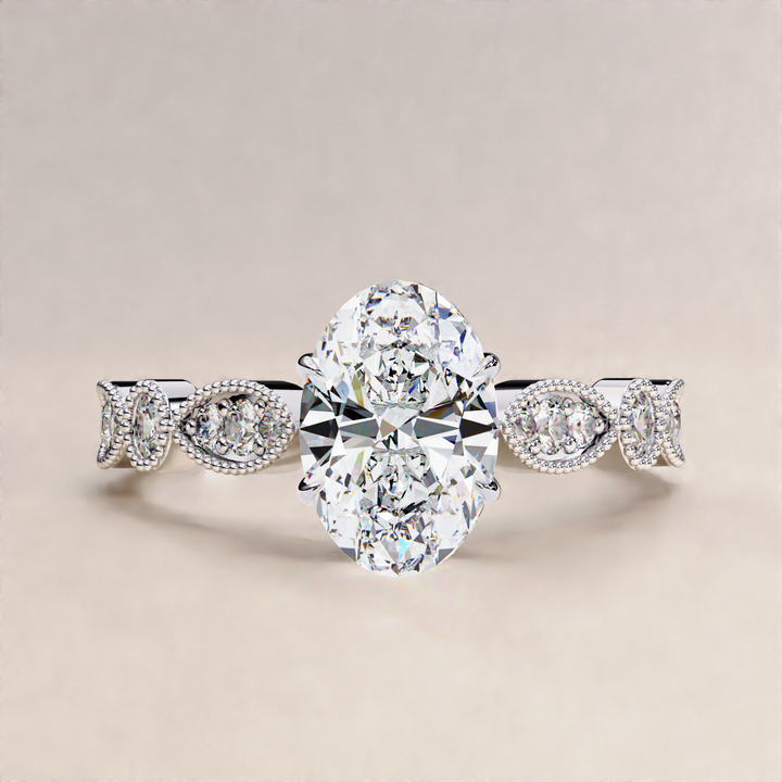 oval moissanite alternative
