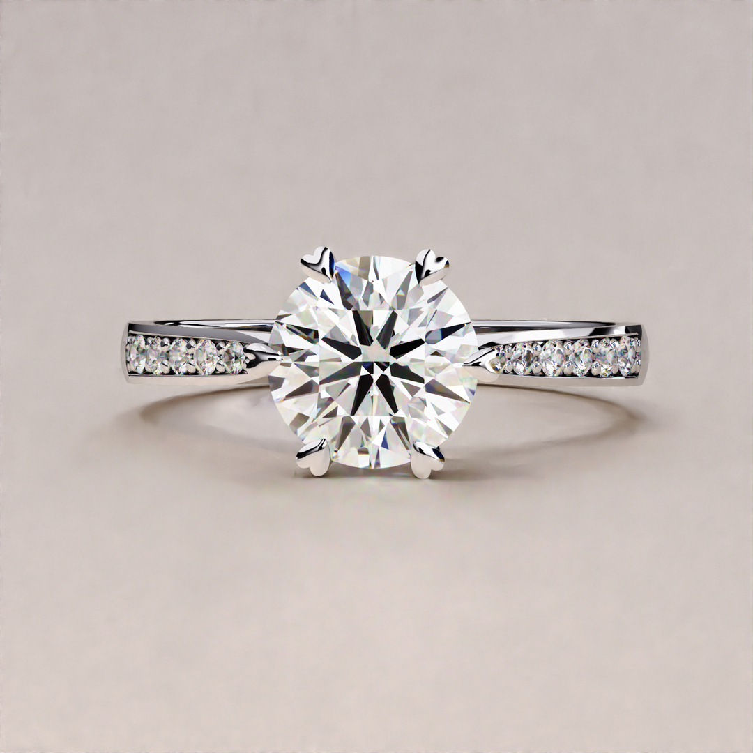 Gold Diamond Engagement Ring