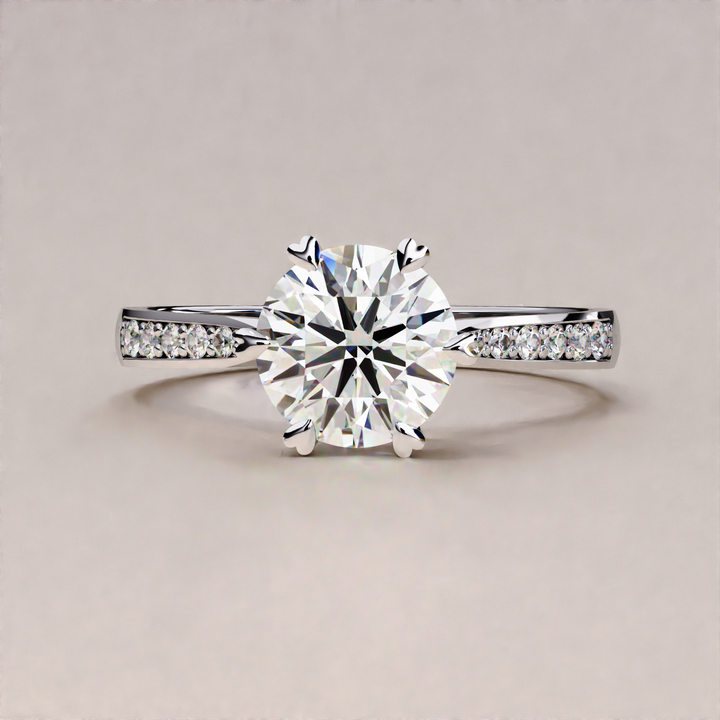 Gold Diamond Engagement Ring