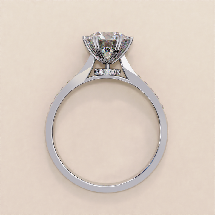 Hidden Halo Engagement Rings