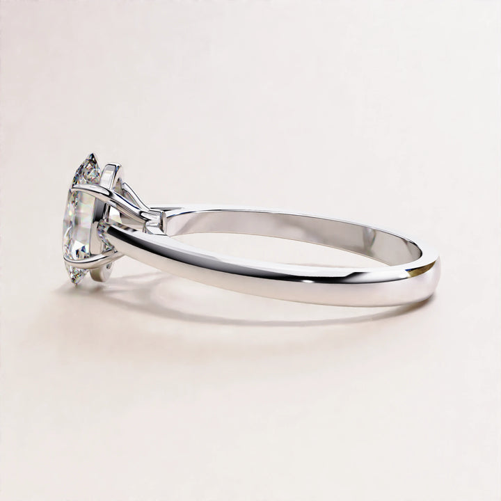 Oval Cut Lab Grown Diamond Engagement Ring, Luxury Bridal Diamond Ring