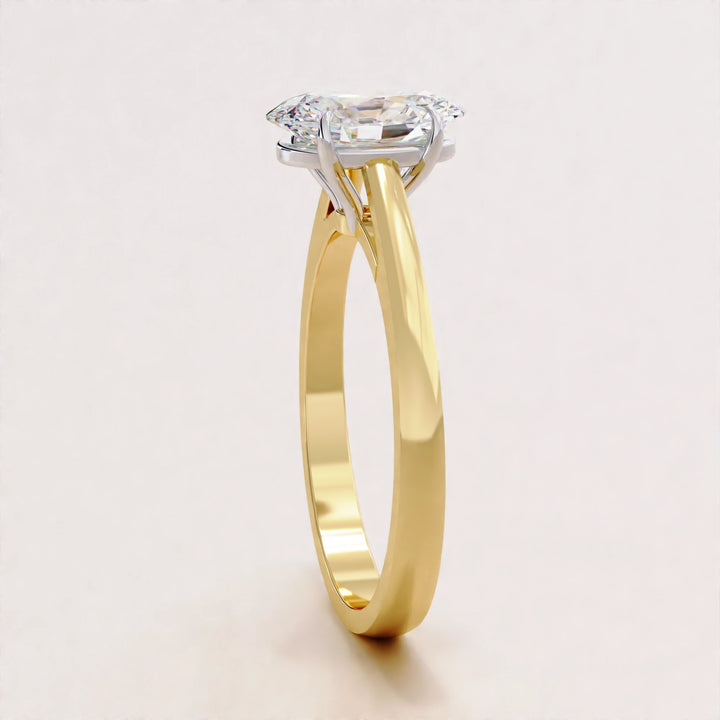 Oval Cut Lab Grown Diamond Engagement Ring, Luxury Bridal Diamond Ring