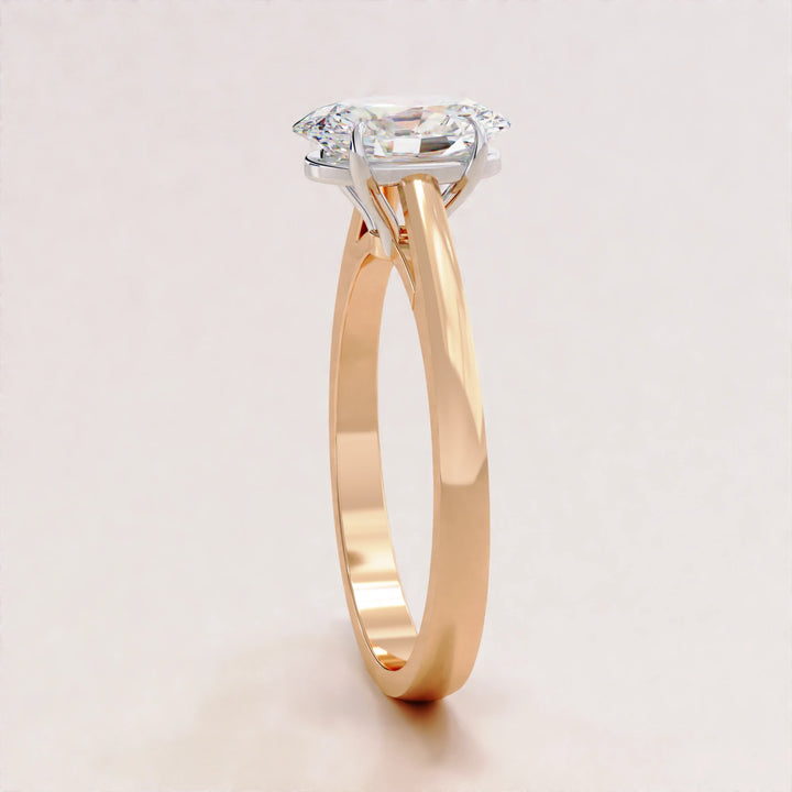 Oval Cut Lab Grown Diamond Engagement Ring, Luxury Bridal Diamond Ring