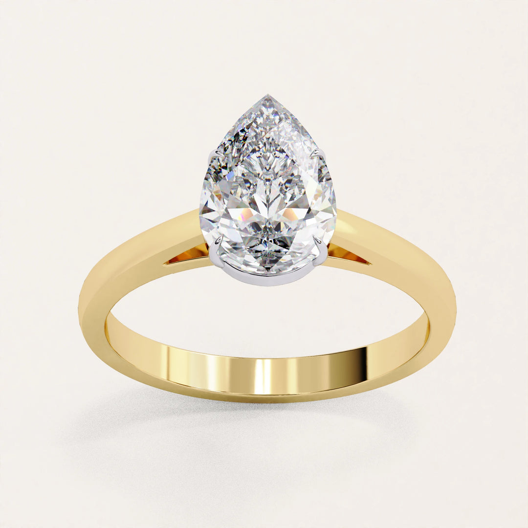 gold band oval diamond ring