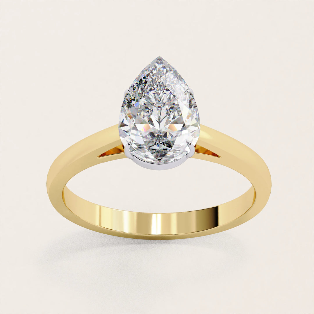 lab grown diamond solitaire ring