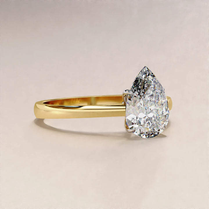 lab grown solitaire diamond ring