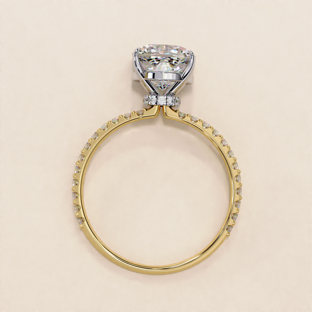 oval vs cushion ring | moissanite alternative | engagement ring with sparkle
