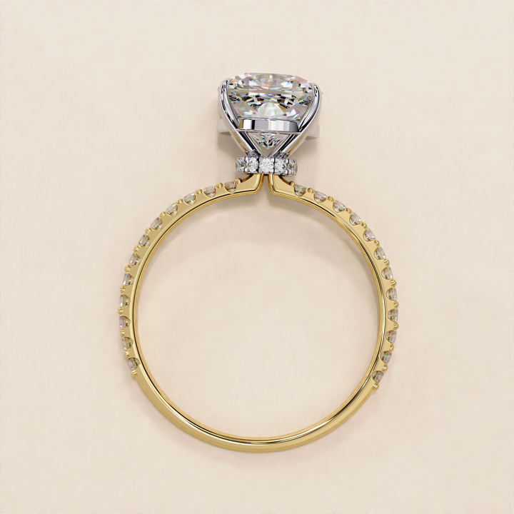 oval vs cushion ring | moissanite alternative | engagement ring with sparkle
