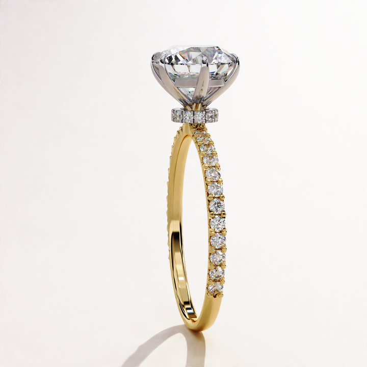 timeless solitaire style | feminine diamond ring | bridal elegance ring
