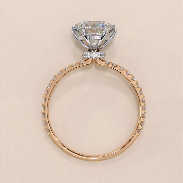 fine round diamond | high clarity lab stone | polished white gold
