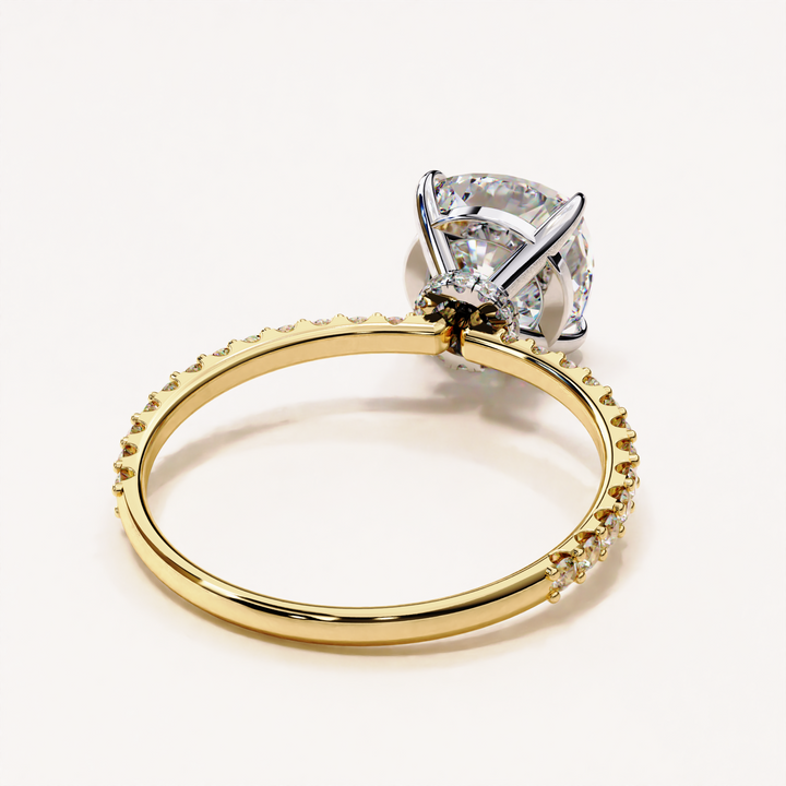 wedding ring round | artisan made ring | everyday diamond ring
