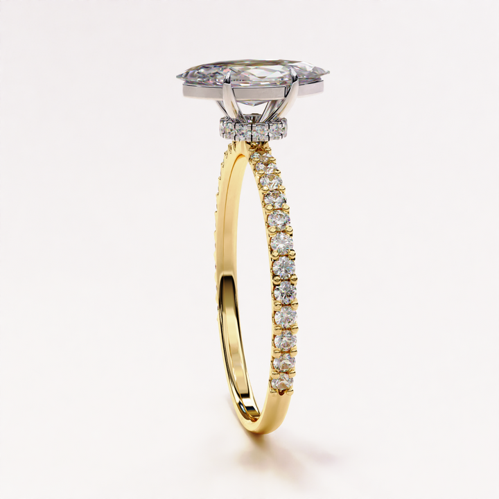 unique marquise ring | fancy cut lab diamond | solitaire engagement ring
