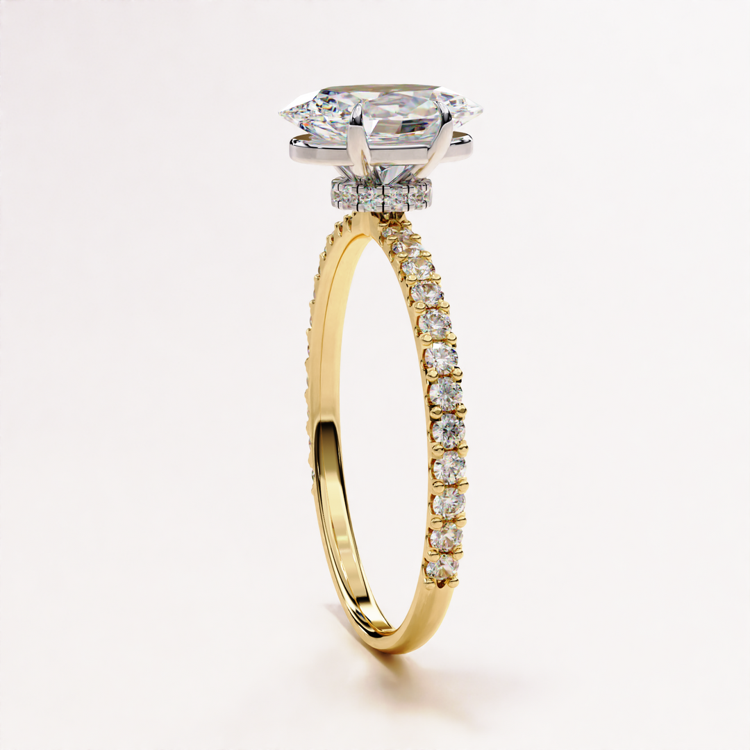 ethical engagement ring | bridal jewelry for her | modern oval diamond ring

