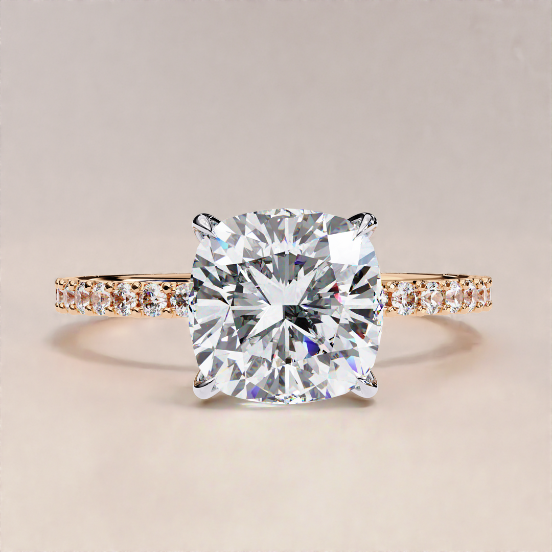 lightweight diamond ring | engagement ring 2025 | designer cushion ring
