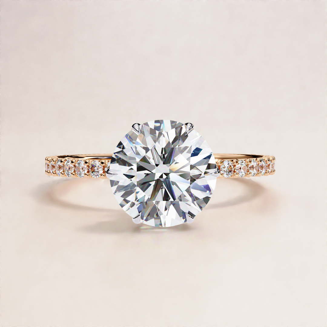 classic solitaire ring | certified lab diamond | dainty engagement ring
