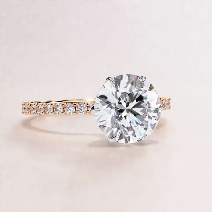 crafted engagement ring | affordable diamond style | minimalist bridal ring
