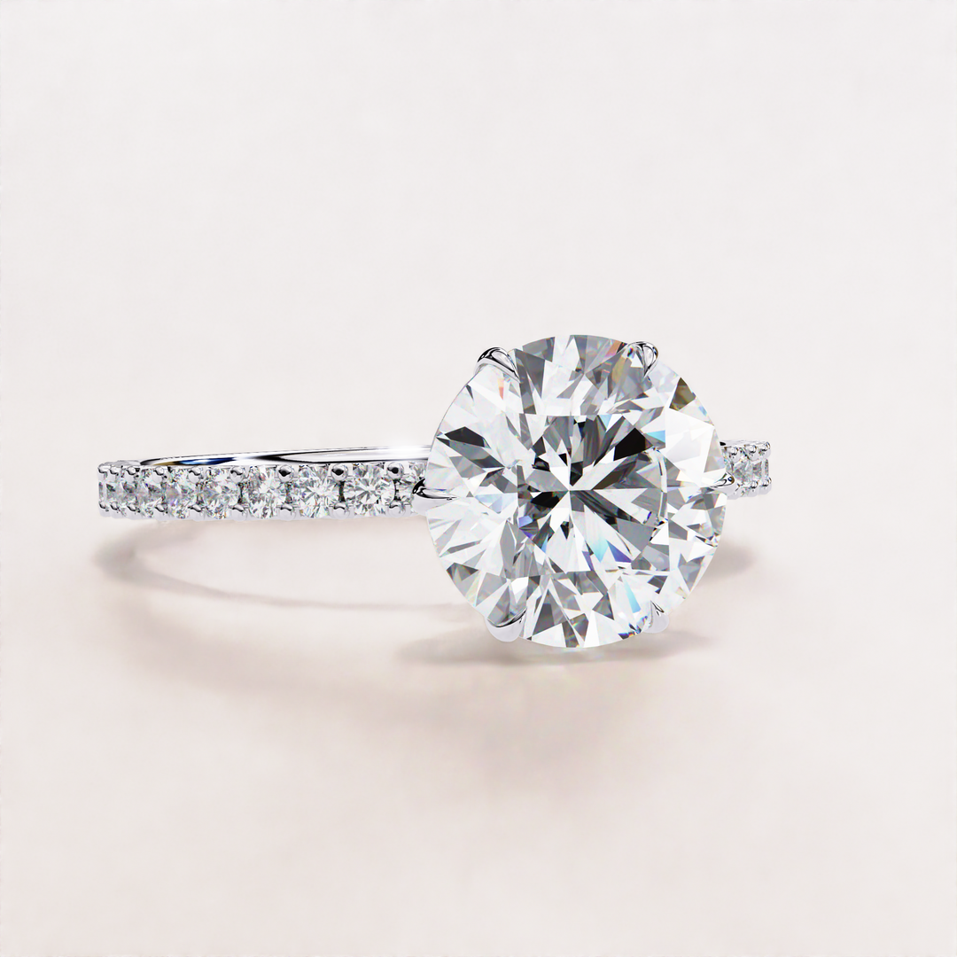 lab grown diamond ring | modern bridal ring | conflict free diamond
