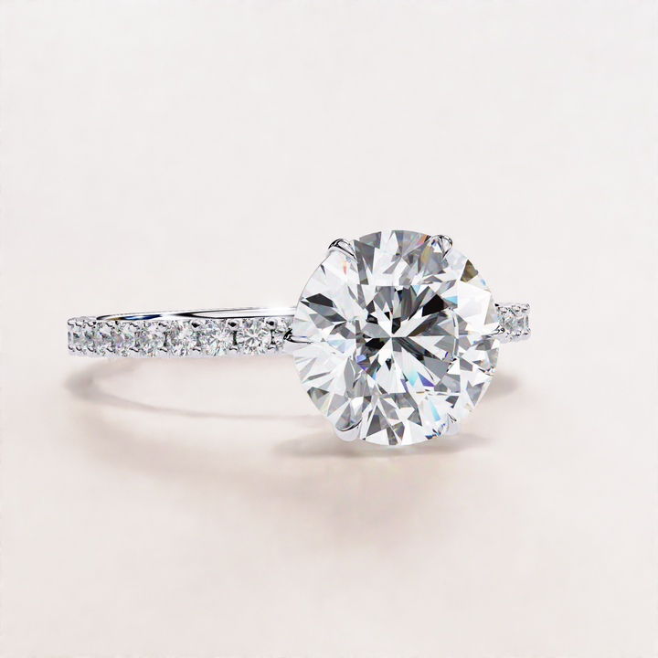 lab grown diamond ring | modern bridal ring | conflict free diamond
