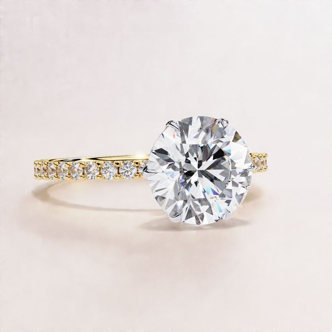 sleek diamond setting | subtle yet stunning ring | feminine engagement ring
