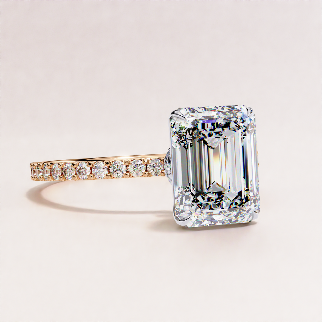 sustainable wedding ring | fine jewelry lab diamond | oval emerald ring
