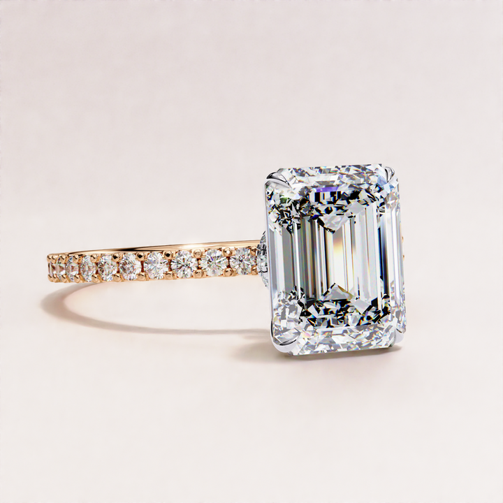 sustainable wedding ring | fine jewelry lab diamond | oval emerald ring
