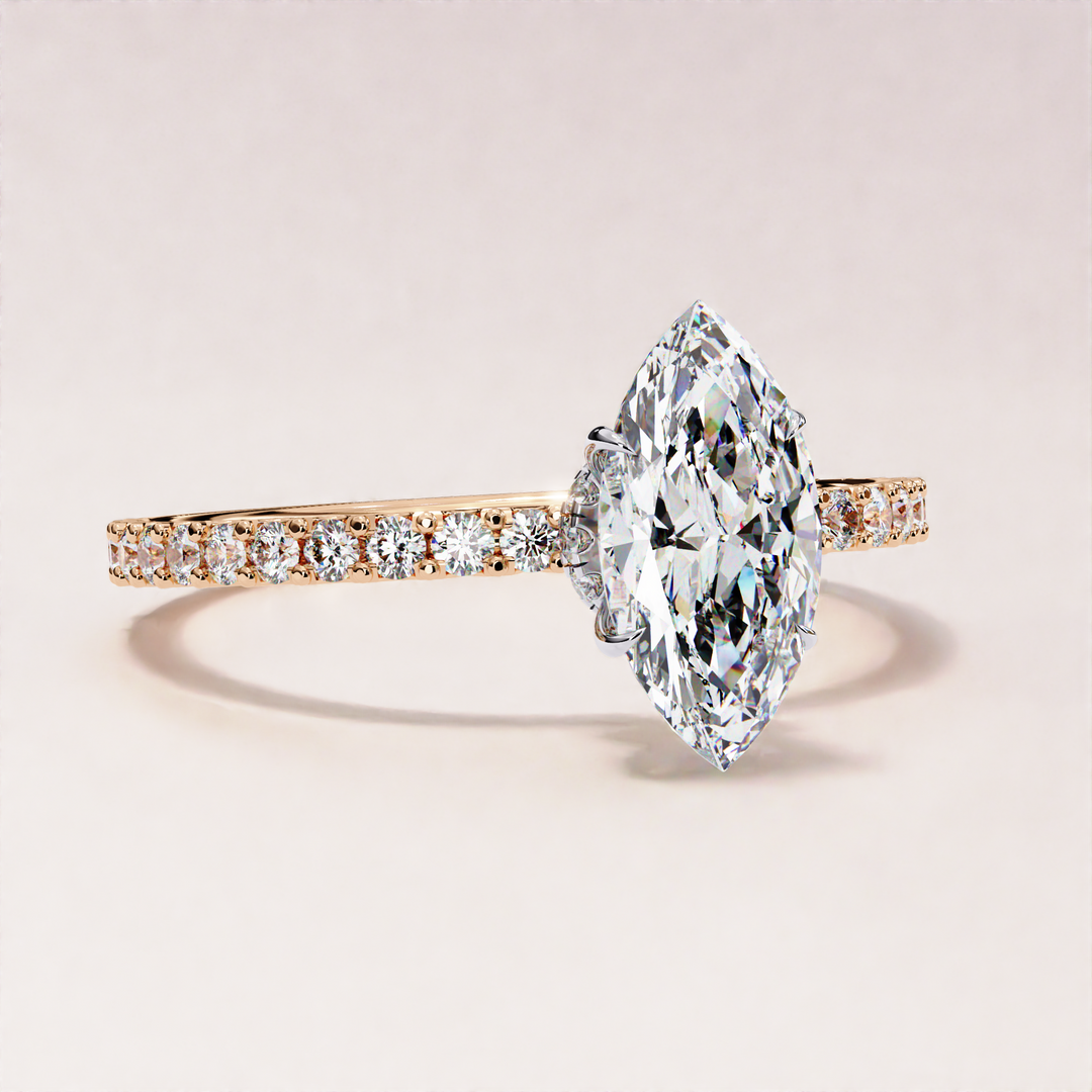 statement diamond ring | affordable lab ring | ethical gold jewelry
