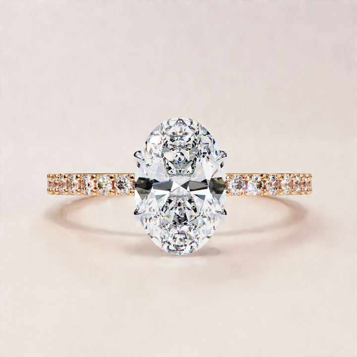 oval stone engagement ring | affordable lab ring | best lab diamond ring
