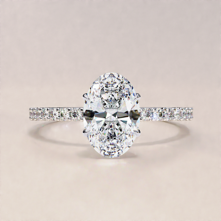 oval shape lab diamond | elegant lab diamond ring | luxury diamond ring
