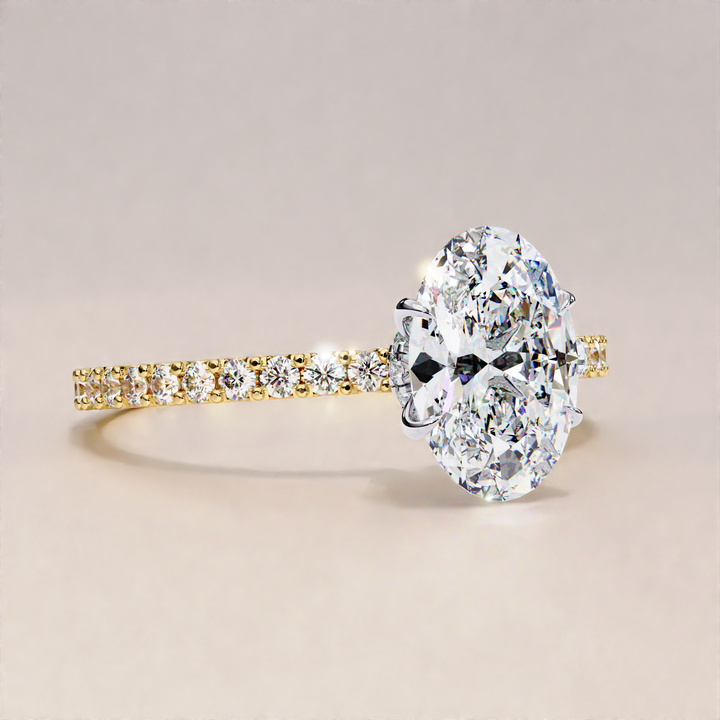affordable diamond ring | engagement ring for women | lab grown solitaire ring
