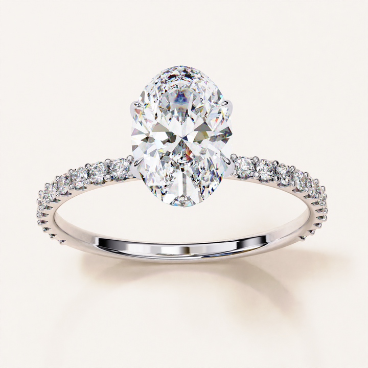 eco bridal ring | cruelty free diamond ring | minimalist diamond ring
