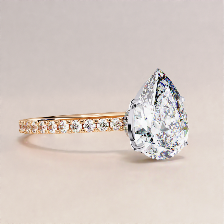 rose cut alternative | pear shape brilliance | classic cut engagement

