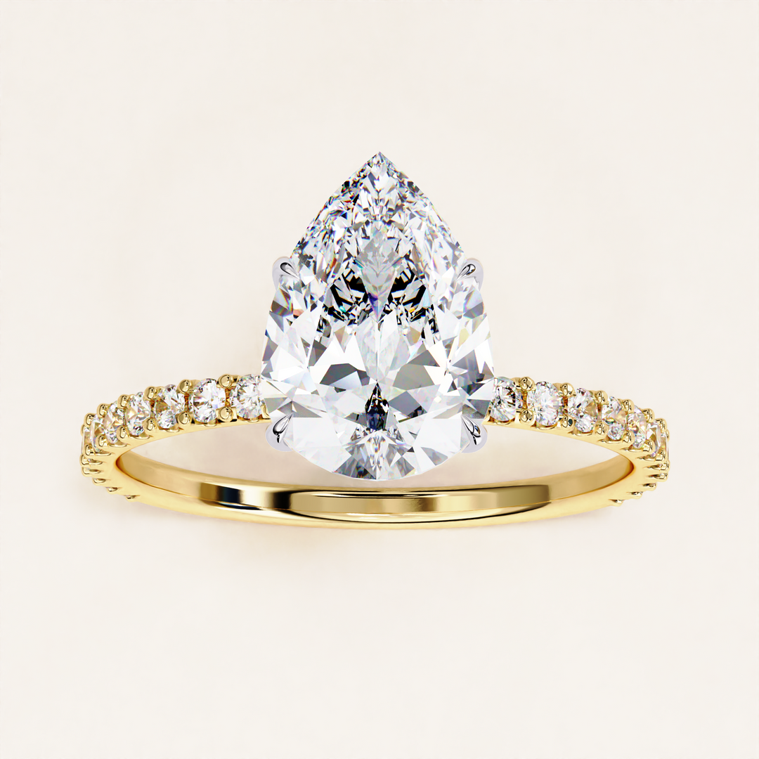14k gold engagement ring | sustainable jewelry | ethical engagement ring
