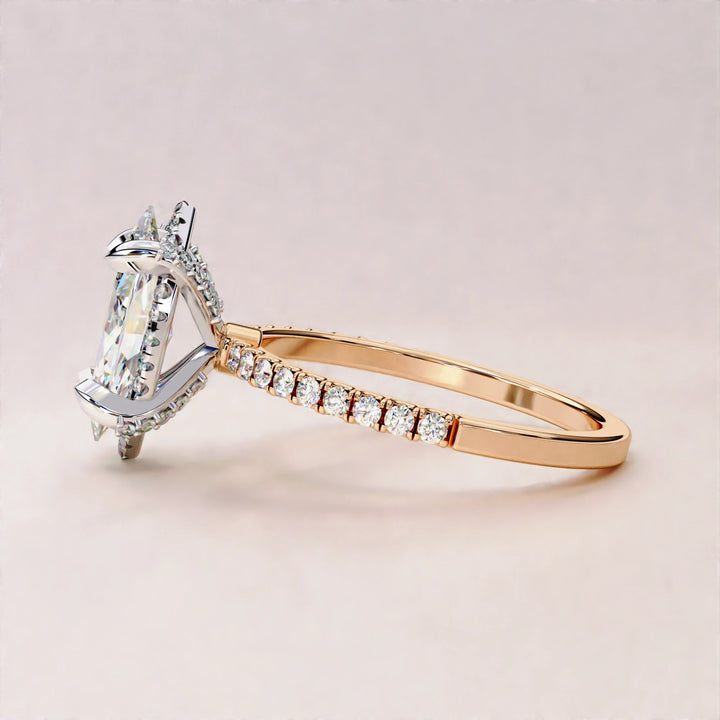 lab created diamond engagement rings