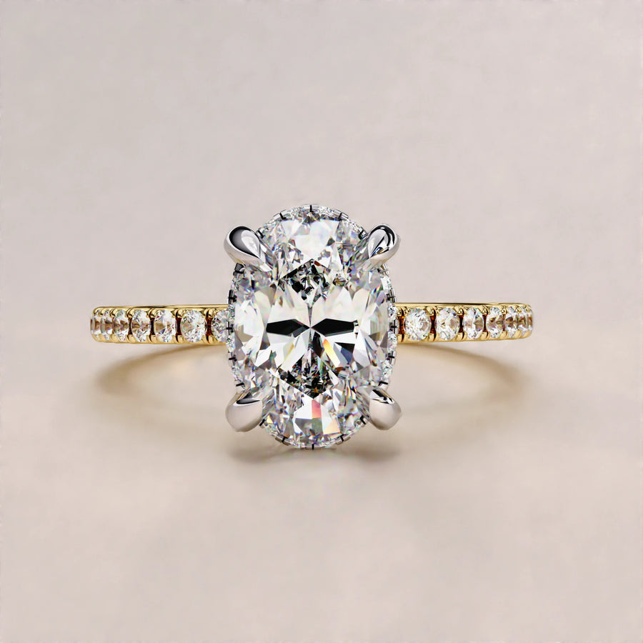 Oval Cut Lab Grown Diamond Ring