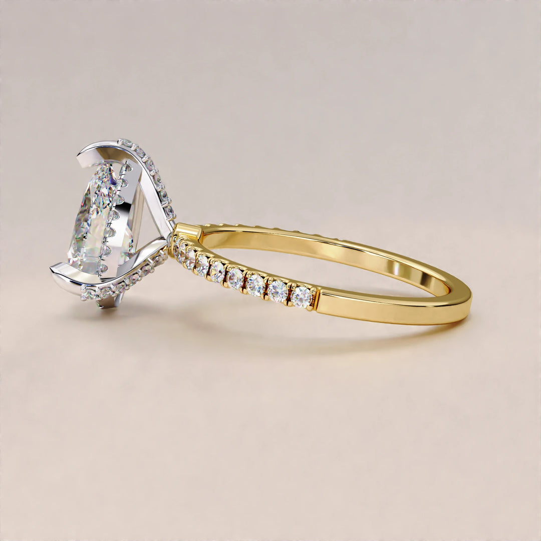 Elegant Halo Engagement Ring
