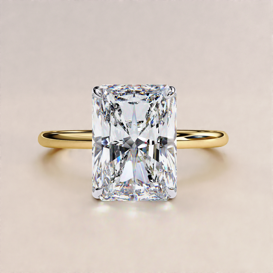 Radiant Cut Diamond Ring | Lab Grown Diamond Ring | Certified Lab Diamond Ring | Eco-Friendly Diamond Ring