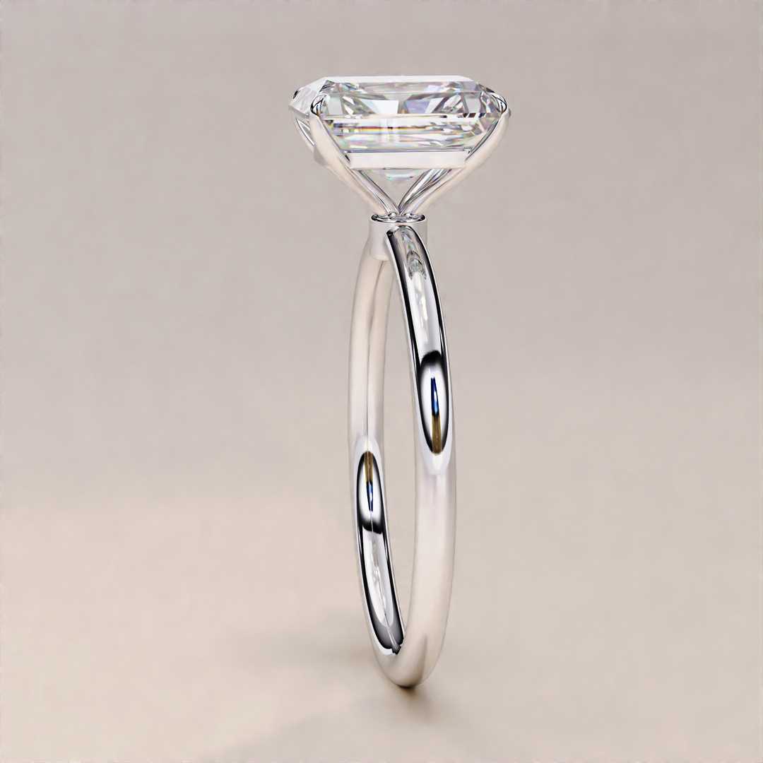 dazzling hidden halo jewelry piece | ethical diamond ring for engagement | radiant cut diamond jewelry with sparkle