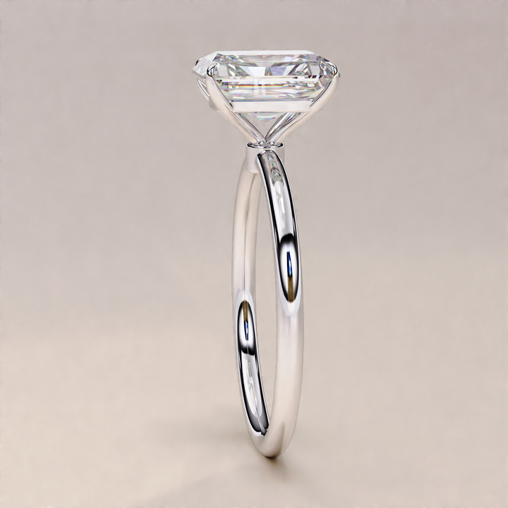 dazzling hidden halo jewelry piece | ethical diamond ring for engagement | radiant cut diamond jewelry with sparkle