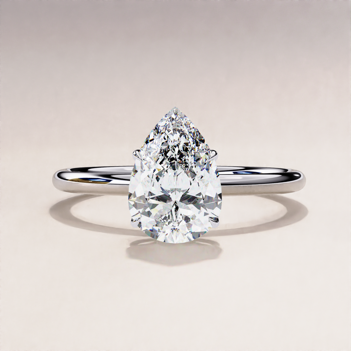 Pear Cut Jewelry | Sparkling Diamond Ring | Proposal Jewelry Gift

