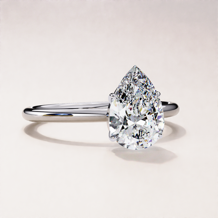 Radiant Diamond Ring | Stunning Pear Cut Ring | Fancy Shape Diamond Ring

