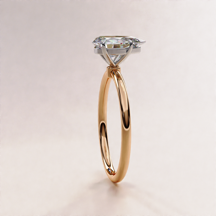Lab Created Diamond | Pear Cut Engagement Band | Elegant Jewelry Piece

