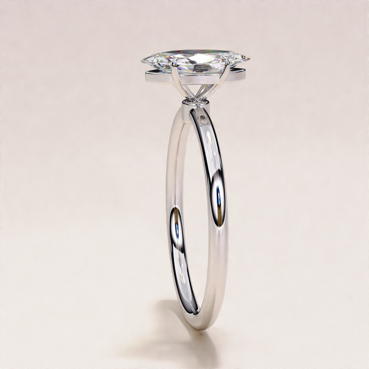 marquise cut diamond wedding ring | premium solitaire diamond ring | classic marquise cut diamond design