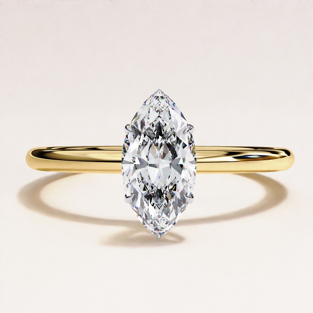  high-end marquise cut solitaire jewelry | sophisticated diamond ring for her