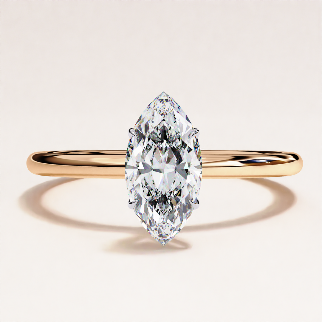 premium quality marquise cut diamond ring | solitaire diamond ring for engagement proposal