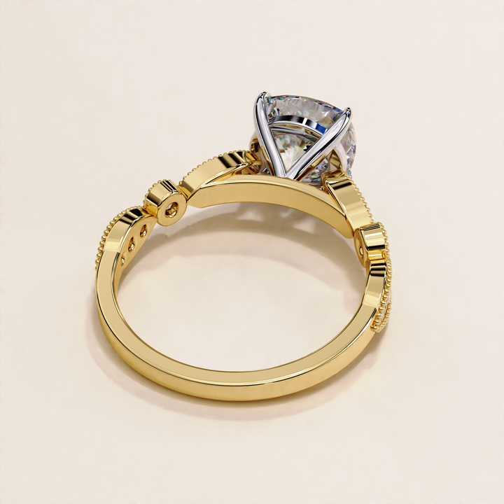 lab diamond wedding | elegant cushion ring | fine jewelry ring

