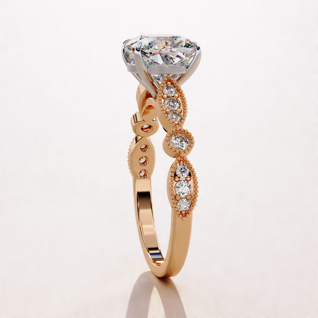 lab grown cushion beauty | everyday diamond ring | sparkle band ring
