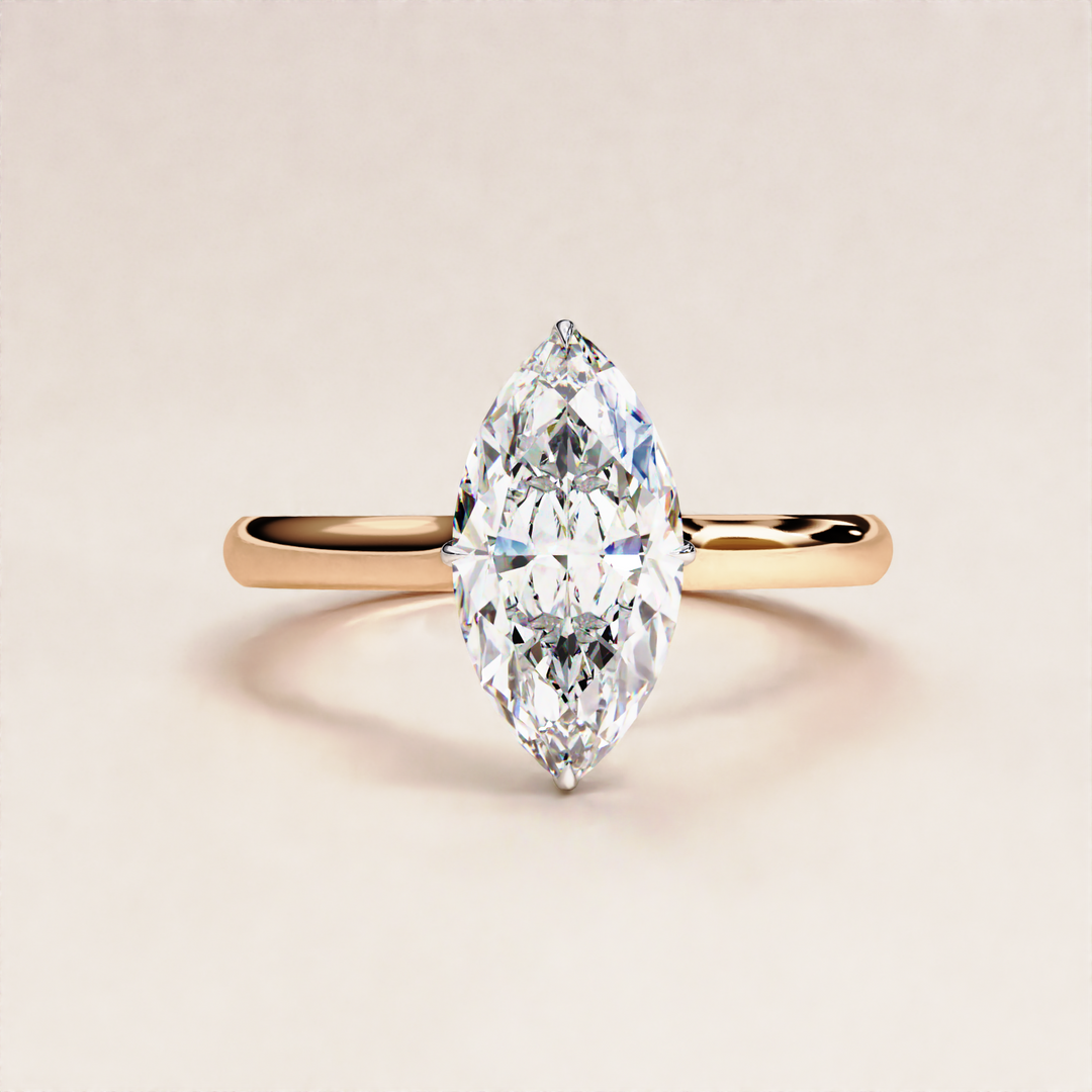 non mined diamond ring | solitaire wedding ring | sparkling lab diamond

