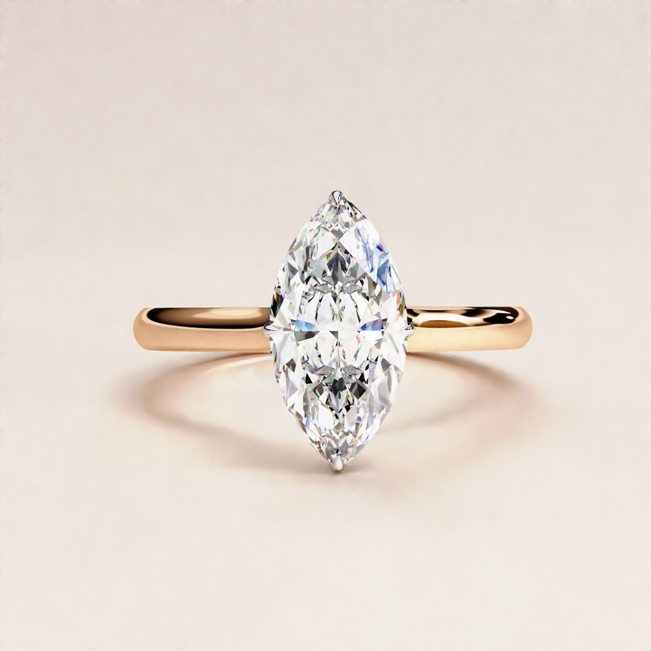 non mined diamond ring | solitaire wedding ring | sparkling lab diamond

